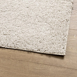 Avis vidaXL Tapis shaggy PAMPLONA - Crème