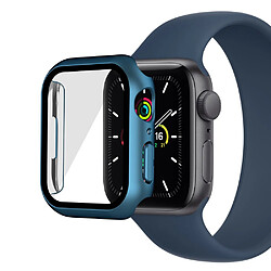 Coque en TPU électroplaqué, mat, bleu pour votre Apple Watch Series 7 41mm