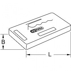 KS TOOLS 144.0512 Frottoir polystyrène - 270x150 mm