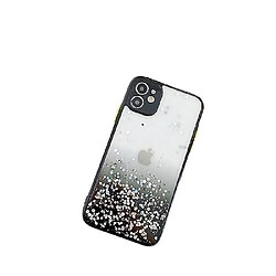 Universal Étui noir pailleté transparent pour iPhone 11