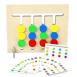 Universal Jouets d'apprentissage Diaporama Puzzle Couleurs et fruits correspondants Cerveau Teaser Jeux de logique Jouets éducatifs en bois