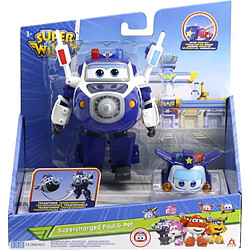 Avis Auer SUPER WINGS – TRANSFORMING PAUL SUPERCHARGE + FIGURINE SUPER MINI PAUL – Avion Jouet Transformable Figurine Robot 12cm – Jouet 3ans+