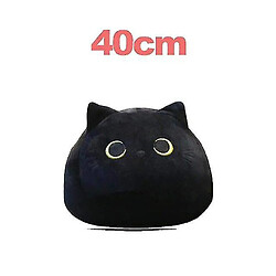 Universal 40cmcute Cat en forme de flanelle en peluche dessin animé Animal Toys Soft Farged Saint Valentin pour (noir)