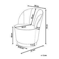 Avis Beliani Fauteuil ALBY Velours Vert foncé