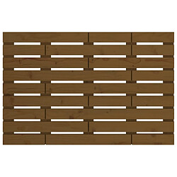 Acheter Maison Chic Tête de lit scandinave,Meuble de chambre murale Marron miel 106x3x63 cm Bois massif de pin -MN39686