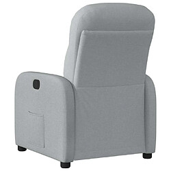 Acheter vidaXL Fauteuil inclinable Gris clair Tissu