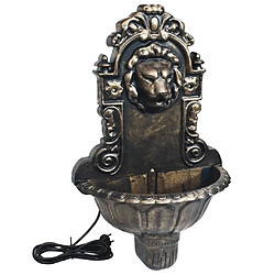 Avis vidaXL Fontaine murale Design de tête de lion Bronze