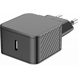 Chargeur maison 25W Power Delivery Noir - 100% Plastique recyclé Bigben