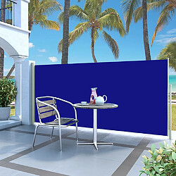 Maison Chic Auvent latéral rétractable de balcon | Store extérieur | Auvent solaire 140 x 300 cm Bleu -GKD15900