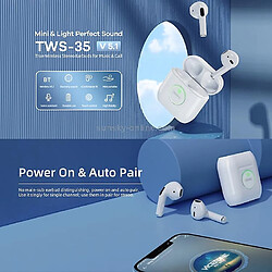 Avis Universal TWS-35 Bluetooth 5.1 True Wireless Stéréo Musique Casque Bluetooth