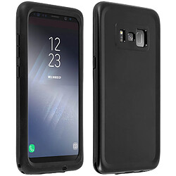 Avizar Coque Galaxy S8 Plus Waterproof 10m + Antichocs Noir - Membrane avant tactile