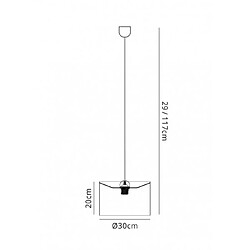 Avis Luminaire Center Suspension Dako Noir 1 ampoule 29cm