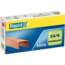 Rapid Agrafes Standard 24/6, cuivré ()