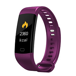 Wewoo Bracelet connecté Violet 0,96 pouces Smart Bluetooth écran couleur 4.0, IP67 imperméable à l'eau, Mode sport de soutien / Moniteur de fréquence cardiaque / de sommeil / Rappel d'information, Compatible avec Android et iOS Système