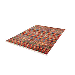 Vidal Tapis de laine 203x157 rouge Torkman pas cher