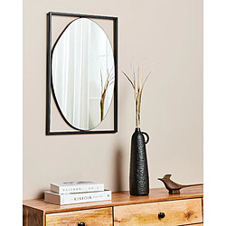 Beliani Miroir NIBELLE 60 cm Noir