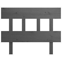 Avis Maison Chic Tête de lit scandinave,Meuble de chambre Gris 93,5x3x81 cm Bois massif de pin -MN73020