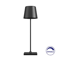 BRAYTRON Lampe de table rechargeable noir 3W 3000K IP44