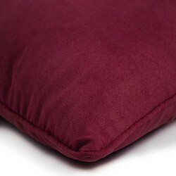 Avis Thedecofactory SUEDEN - Coussin en suédine rouge bourgogne 40x40