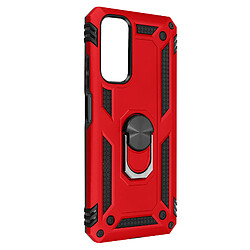 Avizar Coque Xiaomi Redmi Note 11 et Note 11s Antichoc Hybride Bague Support rouge