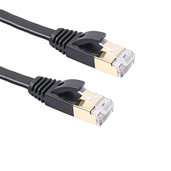 Avis Wewoo Pour modem routeur réseau LAN noir - Construit avec des connecteurs RJ45 blindés 1,8 m CAT7 10 Gigabit Ethernet Ultra plat Patch Cable