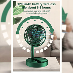 Avis Universal Ventilateur rechargeable USB portatif Ventilateur rétractable pliable pour usage domestique de bureau Faible bruit Haute durée de vie de la batterie Mini ventilateur électrique de rechange | Ventilateur (vert)