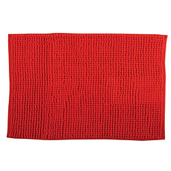 MSV Tapis de bain Microfibre CHENILLE 60x90cm Rouge