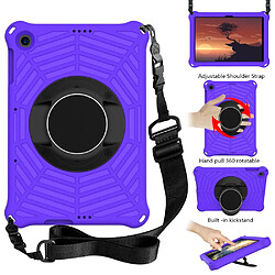 Coque en TPU avec bandoulière violet pour votre Huawei Enjoy Tablet 2/MatePad T 10 9.7 pouces/MatePad T 10S 10.1 pouces