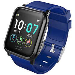 Chrono Montre Connectée pour Femmes Homme Sport Avec 1.3" Ecran Oxygène Moniteur de Sommeil Podomètre pour iOS Android-Bleu