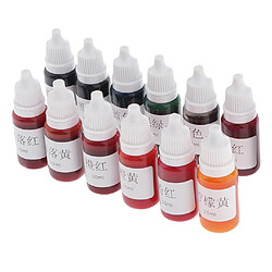 12 Couleurs Colorant Alimentaire Nourriture DIY Colorer Savon pour Loisirs Créatifs Mix Couleurs Art Artisanat 10 ML pas cher