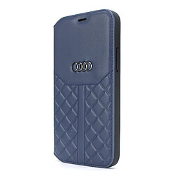 Acheter Audi Etui pour iPhone 12 Mini - Bleu Q8 Série cuir véritable