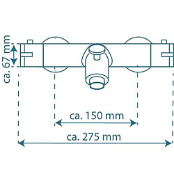 SCHÜTTE Mitigeur de douche thermostatique LONDON pas cher