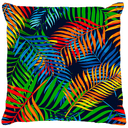 Alter Coussin avec impression numérique, 100% Made in Italy, Coussin de canapé décoratif, amovible et lavable, modèle Rangiroa, 40x40x5 cm