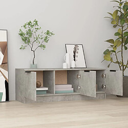 Avis Maison Chic Meuble TV scandinave - Banc TV pour salon Gris béton 102x35x36,5 cm Bois d'ingénierie -MN35172