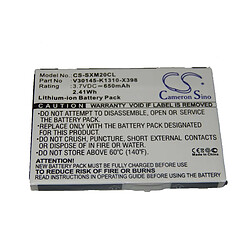 Batterie Li-Ion vhbw 650mAh (3.7V) pour combiné téléphonique Siemens Gigaset M2, M2 EX, M2EX, M3 comme V30145-K1310-X398.