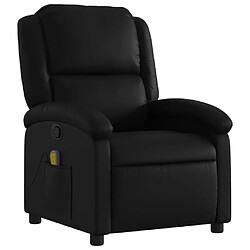 Avis Maison Chic Fauteuil de massage inclinable,Fauteuil luxe de relaxation Noir Similicuir -MN29235