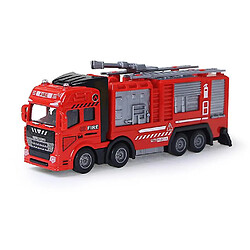 Avis Universal Les enfants tirent le camion de pompiers en alliage, il y a de la lumière et de la musique.(Rouge)