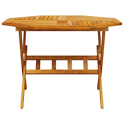 Avis vidaXL Table pliable de jardin Ø110x75 cm bois d'acacia solide