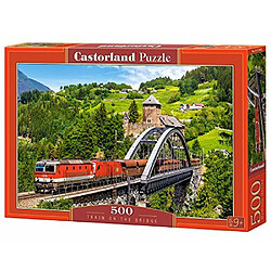 Puzzle Train sur le pont de castorland (500 piAces)