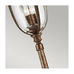 Avis Elstead Lighting Lampe sur pied extérieur English Acier,Verre pressé Bronze britannique