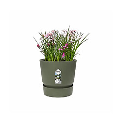 Avis ELHO Pot de fleurs rond Greenville 40 - Extérieur - Ø 39 x H 36,8 cm - Vert feuille