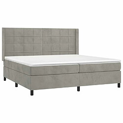 Acheter Sommier à lattes,Cadre à lattes de lit pour Adulte matelas et LED Gris clair 200x200 cm -MN21867