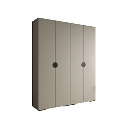 Abiks Meble Armoire Inova 4 À Portes Battantes 236,7/200/47 4 Portes (gris/nero)