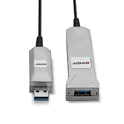 Acheter Lindy 42701 câble USB 50 m USB 3.2 Gen 1 (3.1 Gen 1) USB A Noir, Argent