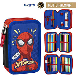 Avis Spiderman Pochette à crayons triple Spider-Man Bleu 12,5 x 6,5 x 19,5 cm