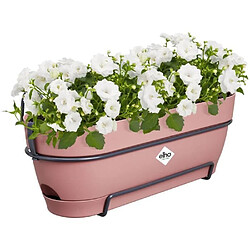 ELHO Planteur Rectangle VIBIA - Plastique - Réservoir - Ø50 - Rose Poussiere