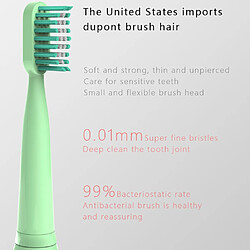 Universal Brosse à dents électrique S802 Brosse à dents acoustique à ultrasons IPX7 imperméable rechargeable 5 modes Brosse à dents acoustique automatique 2 têtes de brosse |