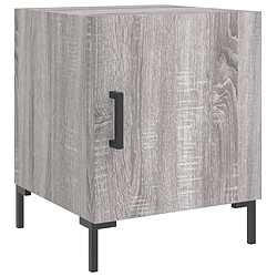 Avis Maison Chic Lot de 2 Tables de chevet - Tables de Nuit sonoma gris 40x40x50cm bois d'ingénierie