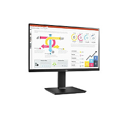 ECRAN LG 24" Noir 24QP750P-B 16:9 IPS 5ms QHD 2560x1440 300cd/m2 HDMI DP USB-C 2xUSB 3.0 FreeSync Black Stabilizer Smart Energy Saving Inclinaison/Rég haut