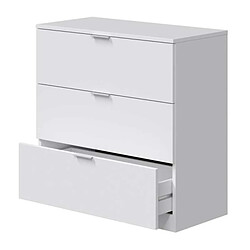 Acheter Dansmamaison Commode 3 tiroirs Blanc - LUCIA